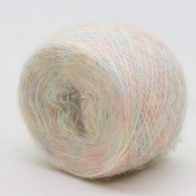 Xinglin Factory wholesale 14NM Colour spun velvet like 81%Polyester 16%Acrylic 3%spandex Fancy Yarn  for sweaters knitting