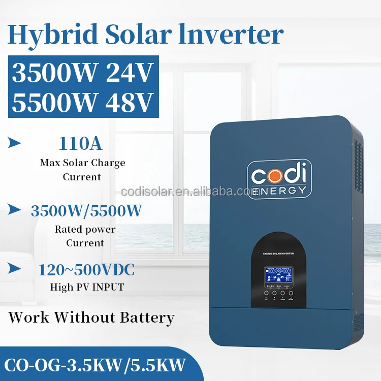 Codi Energy Off Grid 3.5Kw 5.5Kw Hybrid Mppt 100A Solar Charge Controller 12v Without Battery Solar Inverter