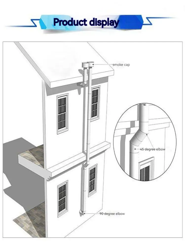 Factory direct sale chimney flue pipes for wood stoves