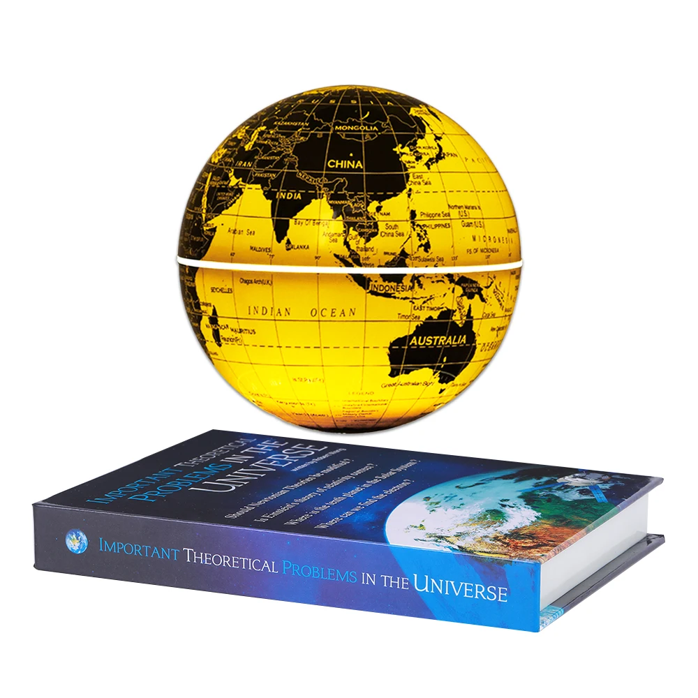 Factory Price Patented Spinning Geography Geometric Teaching Illuminated Tabletop Terrestrial Magnetic Levitating Floating Globe
