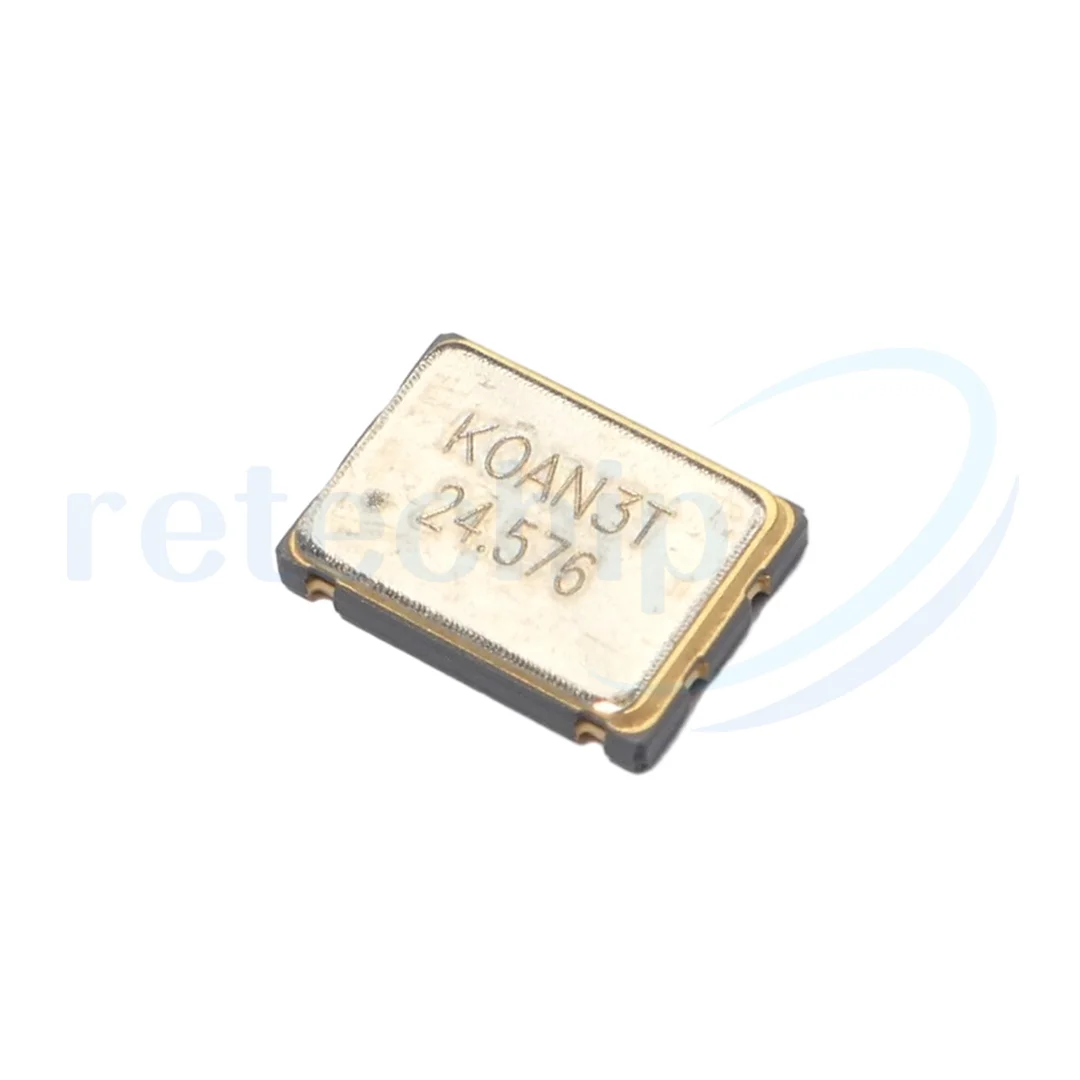 High quality Active crystal oscillator 24.576MHz 3.3V +- 50ppm 7x5mm  KS70-24.576-33-B-50 Clock Oscillator KS70-24.576-33-B-50