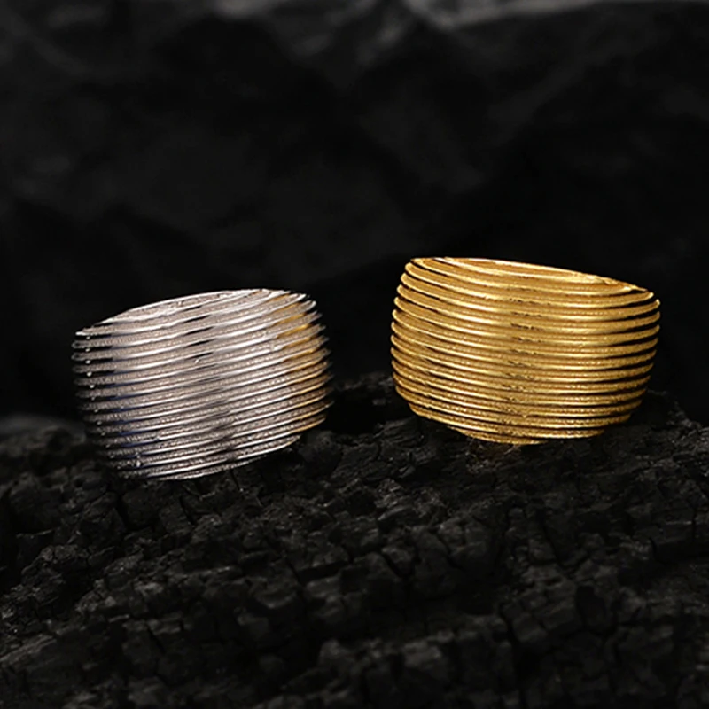 ICEBELA S925 Sterling Silver Earrings 18k Gold Plated Stripe Non Pierced Clip On Chunky Ear Cuff Cartilage Earring