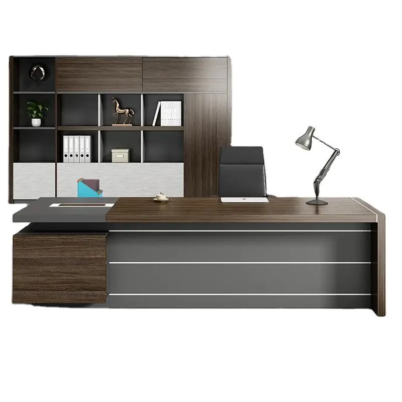 Luxury High Tech Executive Wood Office Desk Home  Classic Boss Office Desk