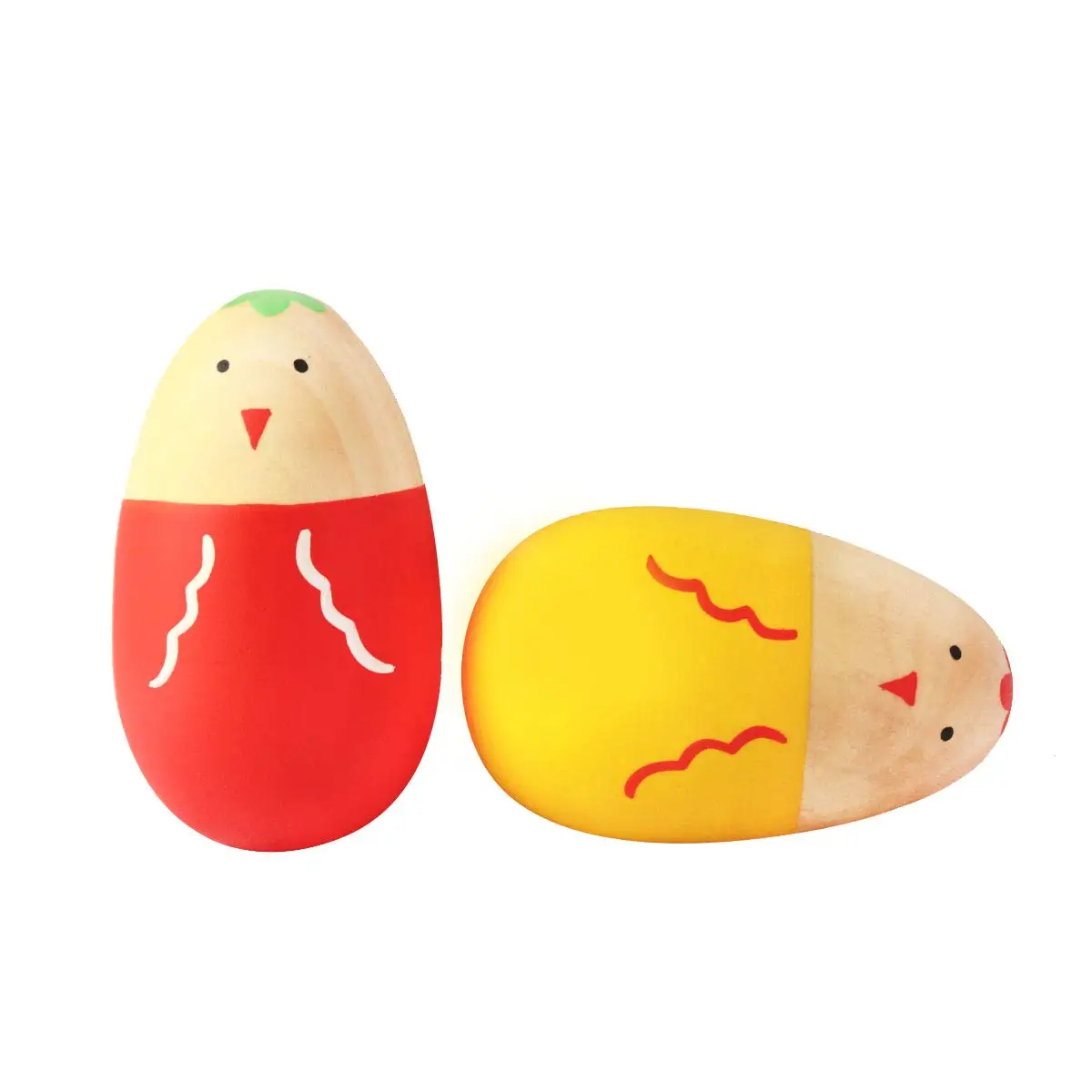 WANHUA Hot Sell Wooden Egg Shakers Musical Rattle Montessori for  Kids