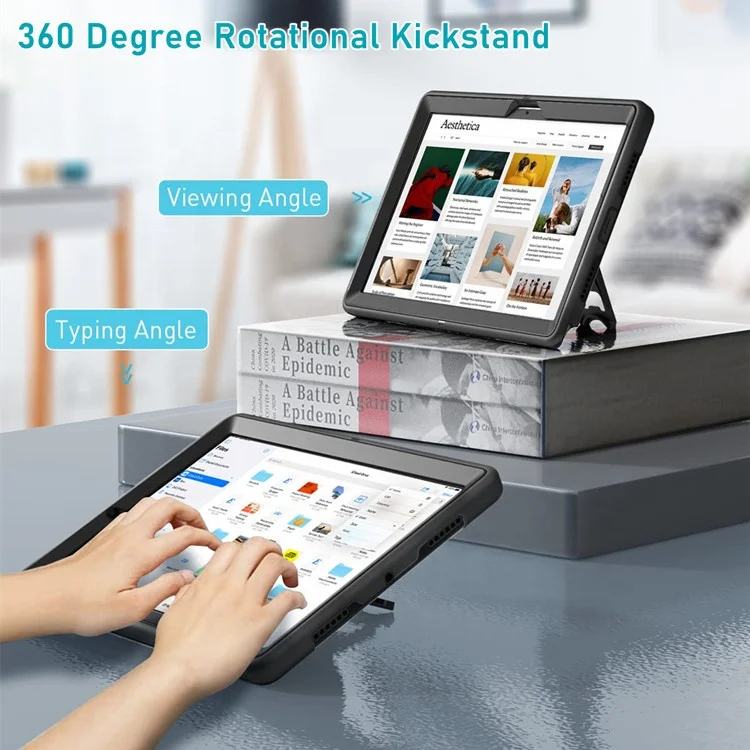 Heavy Duty  Protection Soft TPU Tablet Case Cover for Samsung Galaxy Tab A8 Case 10.5 inch SM- X200 X205 with Hand Strap