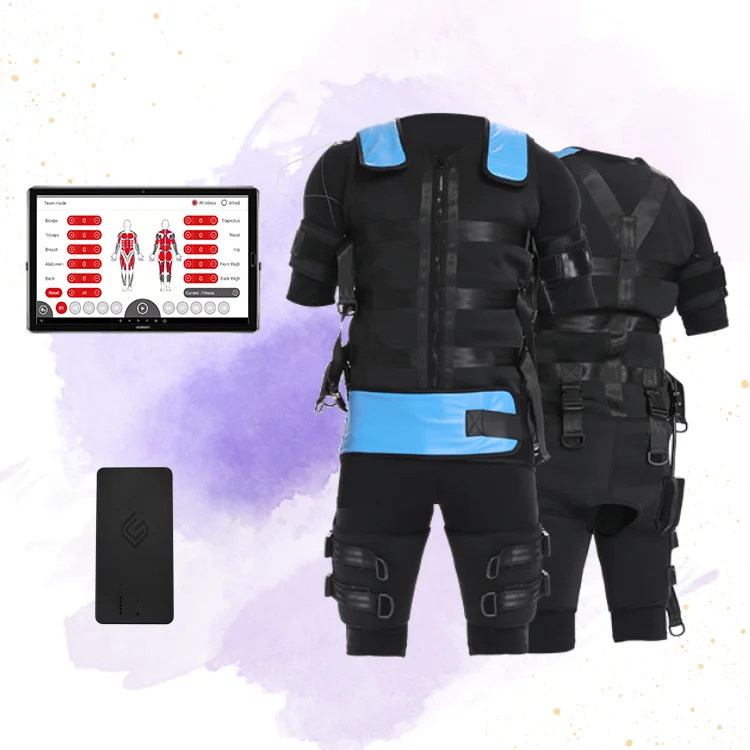 20 minutes ems fitness suit personal wireless electro muscle stimulator  fitness ems training suit