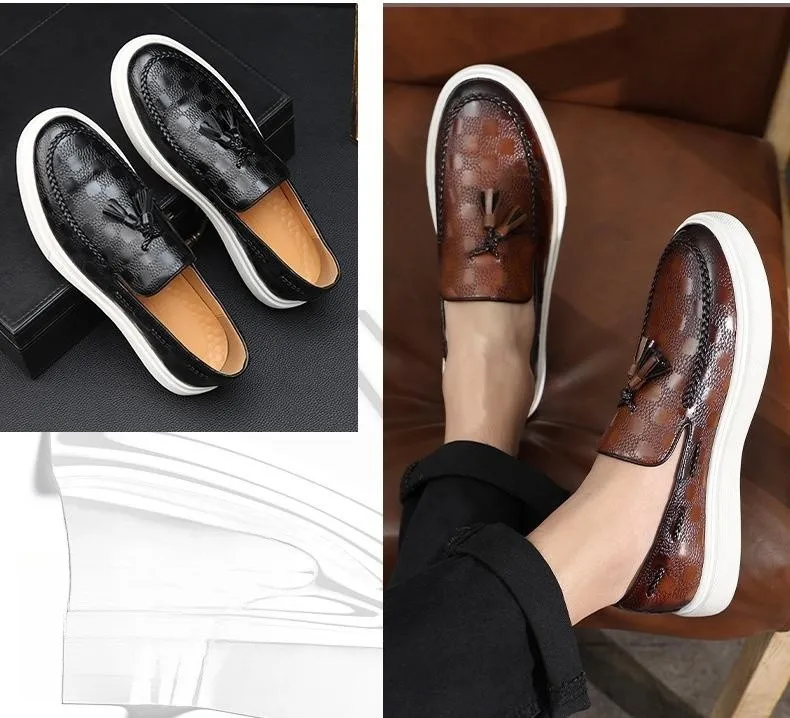 PDEP2023 New Summer Breathable Slip on  men loafer shoes Lazy style Korean Versatile mocassin casual shoes for men pu leather
