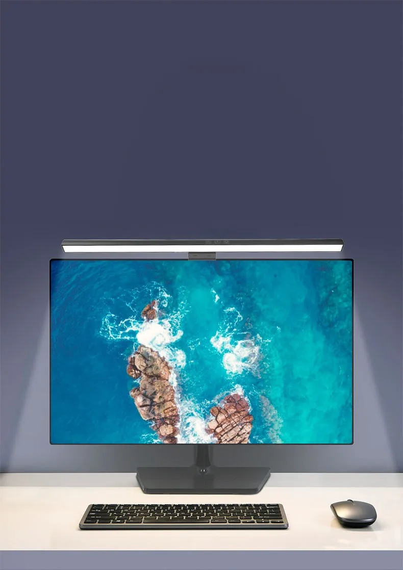 Laptop led smart eye protection clip lamp office reading computer monitor screen hanging lamp