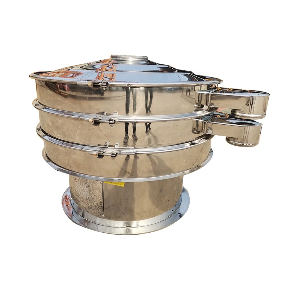 Electric Rotary Vibratory Sieve Machine Flour Popcorn Bsf Larvae Black Soldier Fly Vibro Sifter Vibrating Screen
