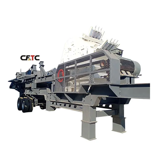 Professional mining crushing machine mobile stone impact crusher plant for dolomite