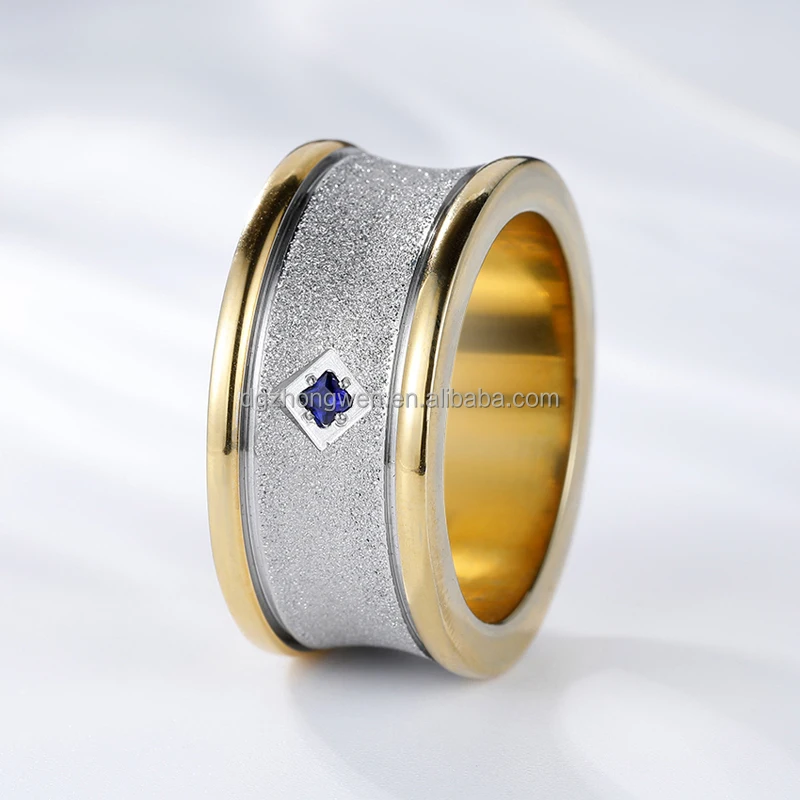 Производитель Custom14K 18K Позолоченные ювелирные изделия с бриллиантами кольца из титановой нержавеющей стали золотые уплотнительные для женщин и