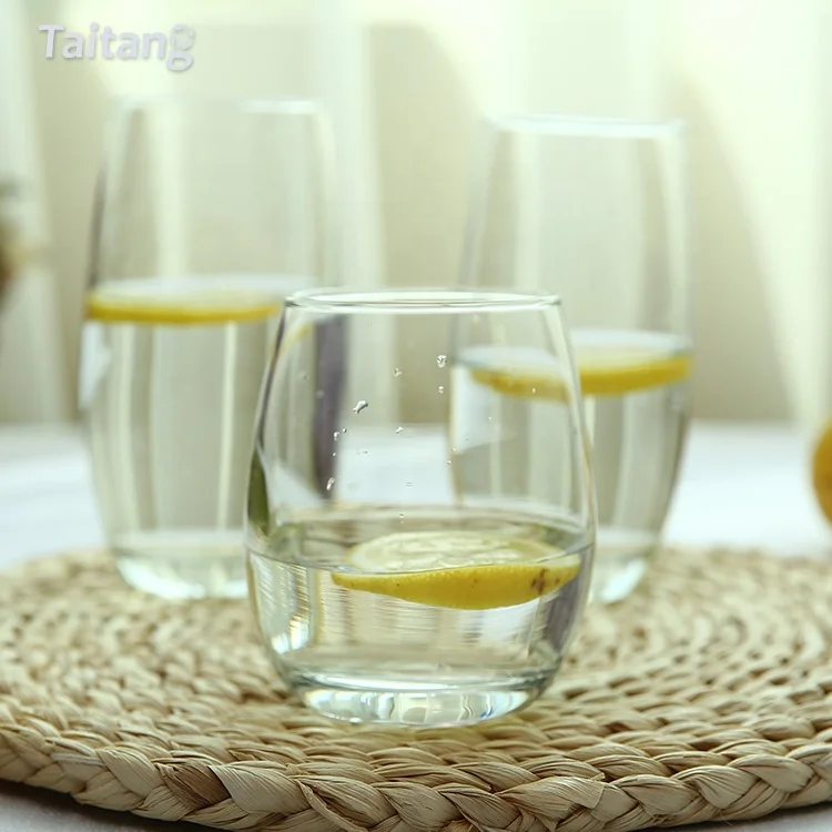 Factory Manufacturing Crystal Glassware Heavy Tall Highball Straight Water Glass Cups Glassware Drinking