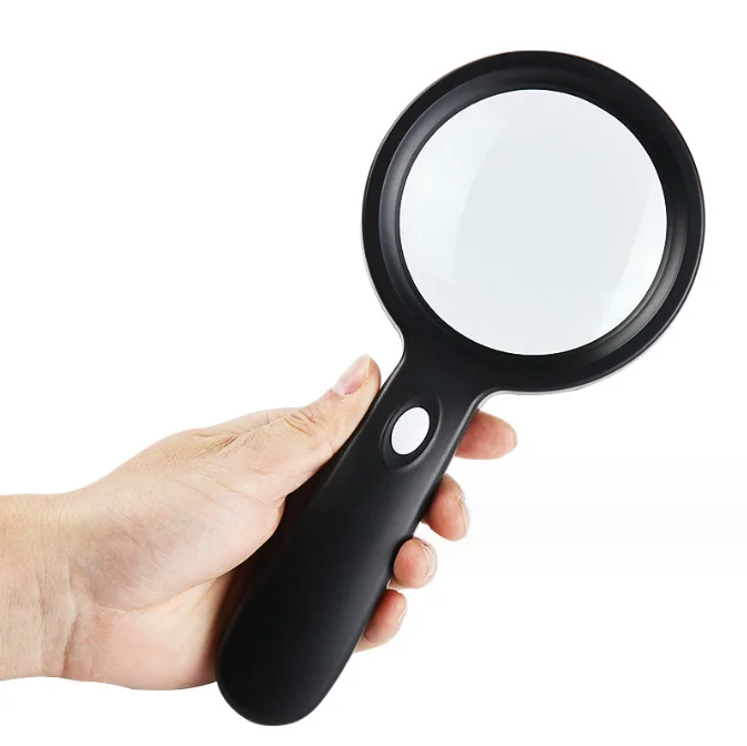 Snbo Handheld Magnifier Reading 30X Lens 12LED Light Magnifying Glass
