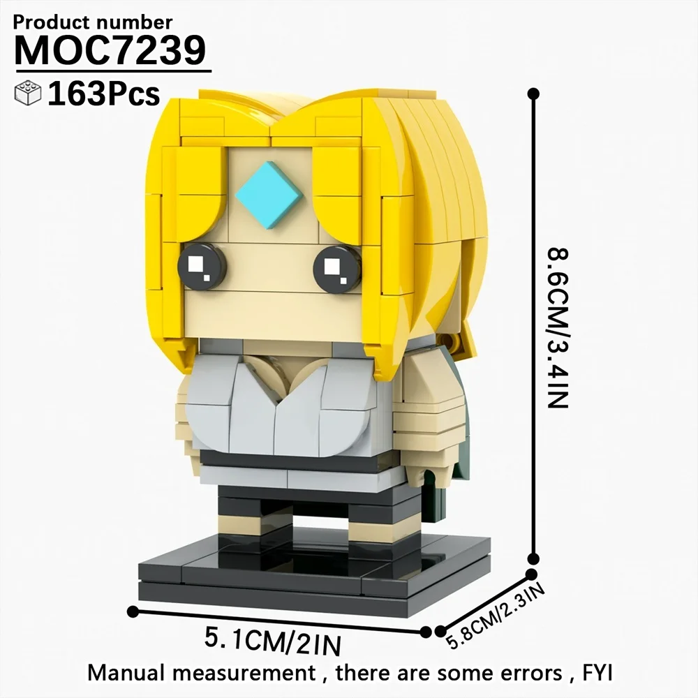 163 шт. и 185 MOC7239 MOC7240 Tsunade Hatake Kakashi японский аниме персонаж кирпичи развивающие строительные блоки детские игрушки