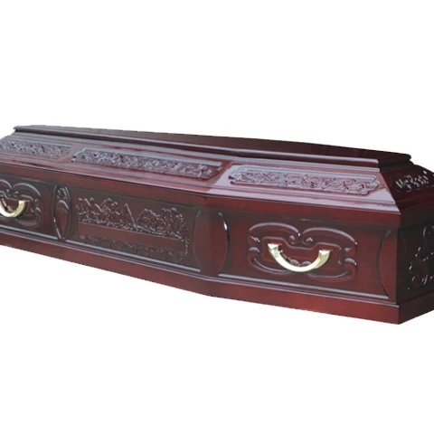 TD--E38 Wholesale solid oak wooden coffin for funeral use
