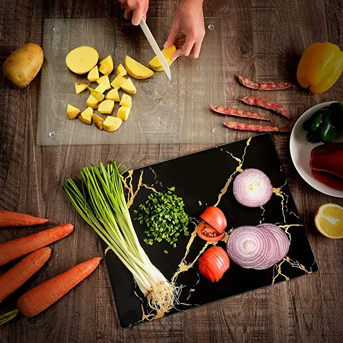 Wholesale Acrylic Cutting Board Custom Acrylic Chopping Board Perspex Fruit Cutting Board with Lip