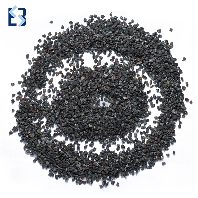 Copper Slag For Sandblasting Low Price Black Emery Black Fused Alumina For Sale