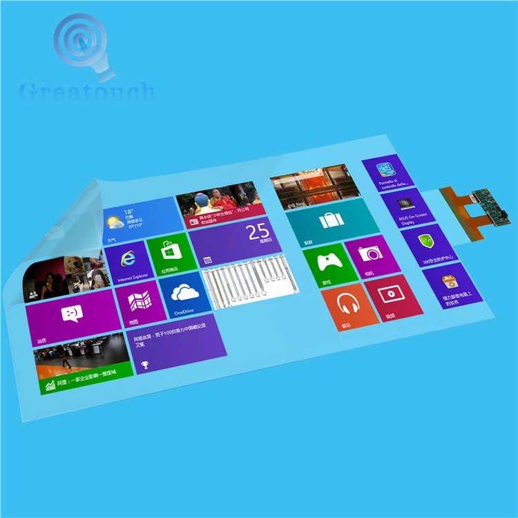 Super stable 40 point 65 inch Projector screen foil interactive touch foil film