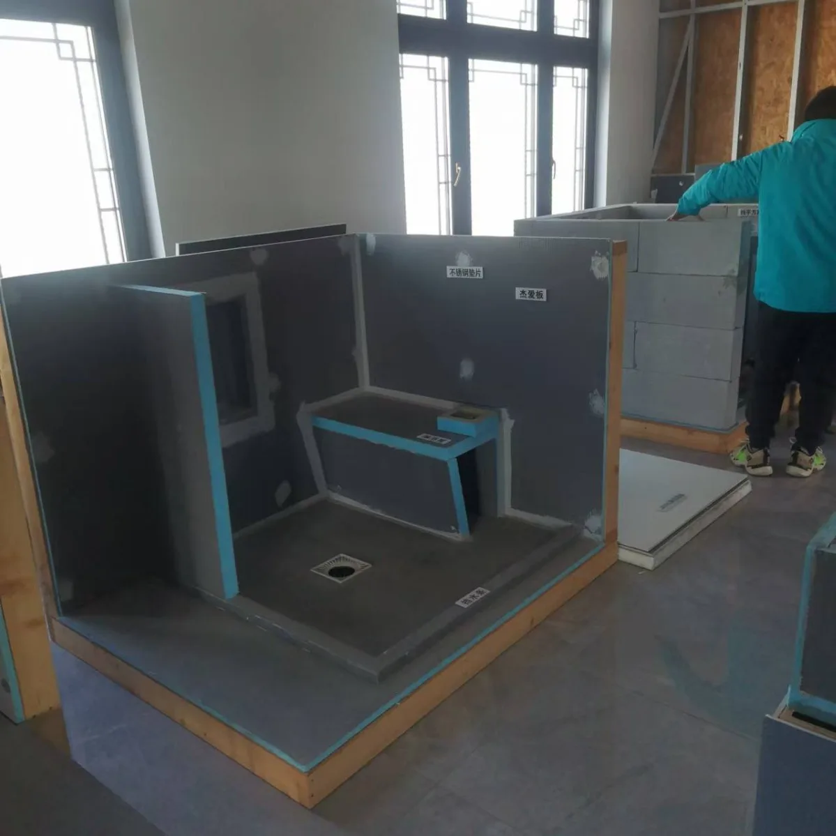 1200x600mmx30mm thickness Dry Type Graphene Coated XPS Water Underfloor Heating Systems