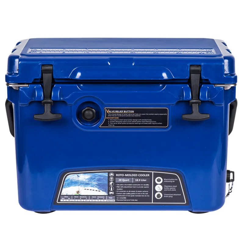 Kuer 20QT Outdoor Ice Cooler Durable Beer Beverage Food Plastic Ice Cooling box