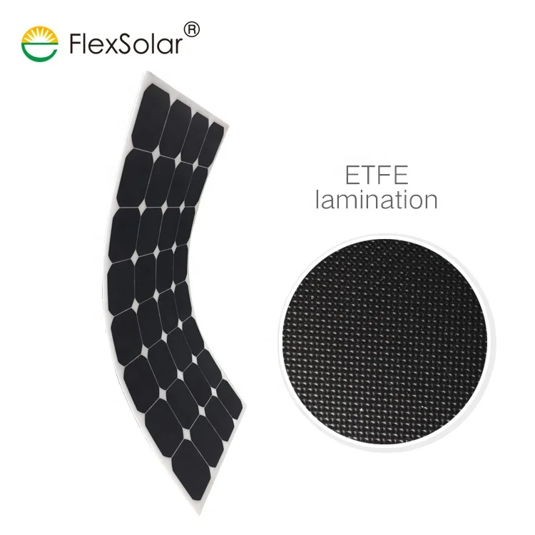 96W  Flexible Solar Panel For RV/Bus Shed / Car / Ship / House Roof Solar Energy System