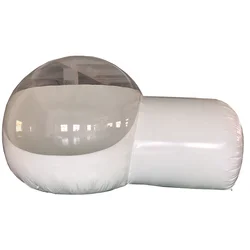 Huanmeng Inflatable Clear Dome Bubble Tent Room Transparent Outdoor Single Tunnel House Tent Hotel