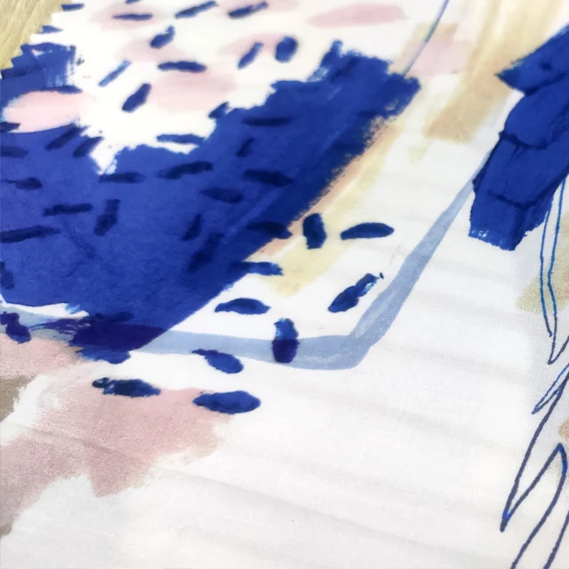 Wholesale Custom TC80 20 96 * 72 3D Flower Print Hawaiian Fabric For Interlock 100 Original Fabrics For Mens Sleepwear Dubai