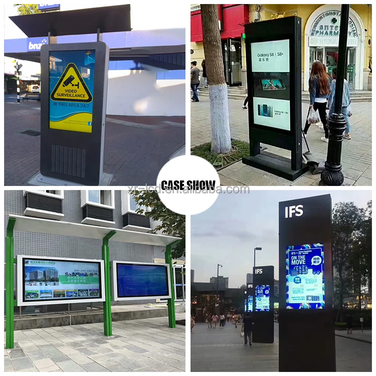 Высокая яркость 65 дюймов открытый Digital Signage рекламы цифровой ЖК-экран высокого разрешения экрана дисплея прямые продажи с фабрики
