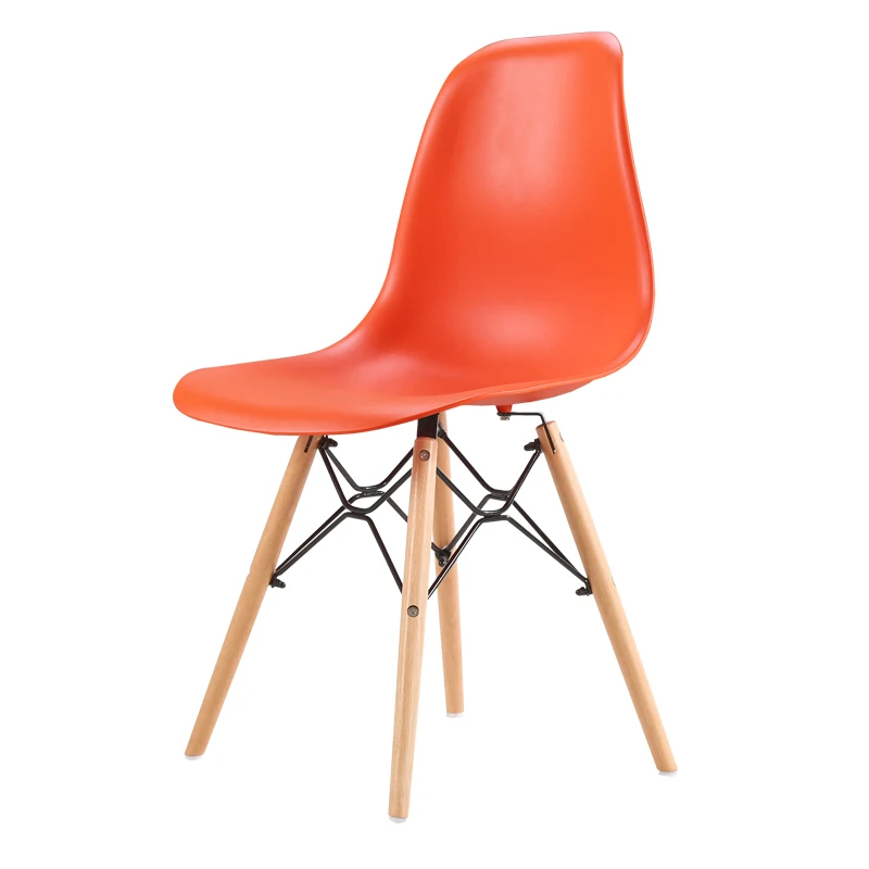 Nordic style dining table set dining room furniture multiple color  plastic dining chair