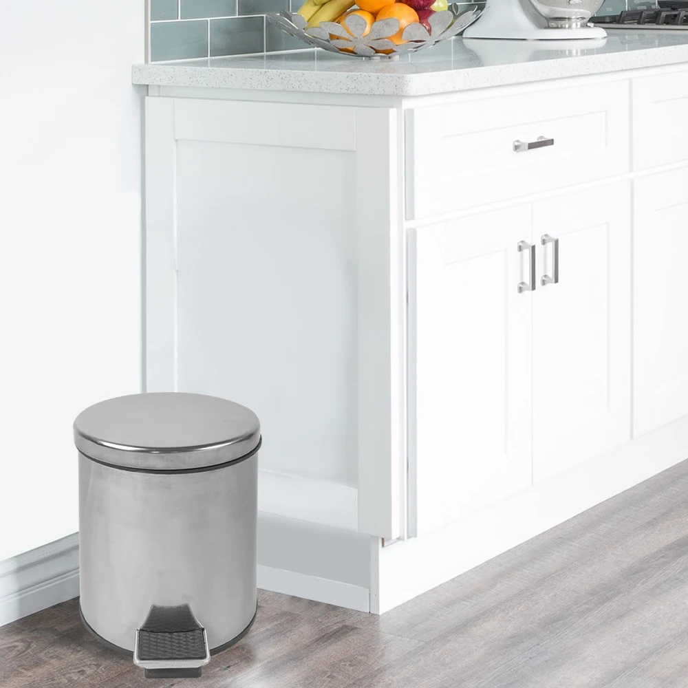 commercial office waste paper trash can morden leather rose gold garbage trash can