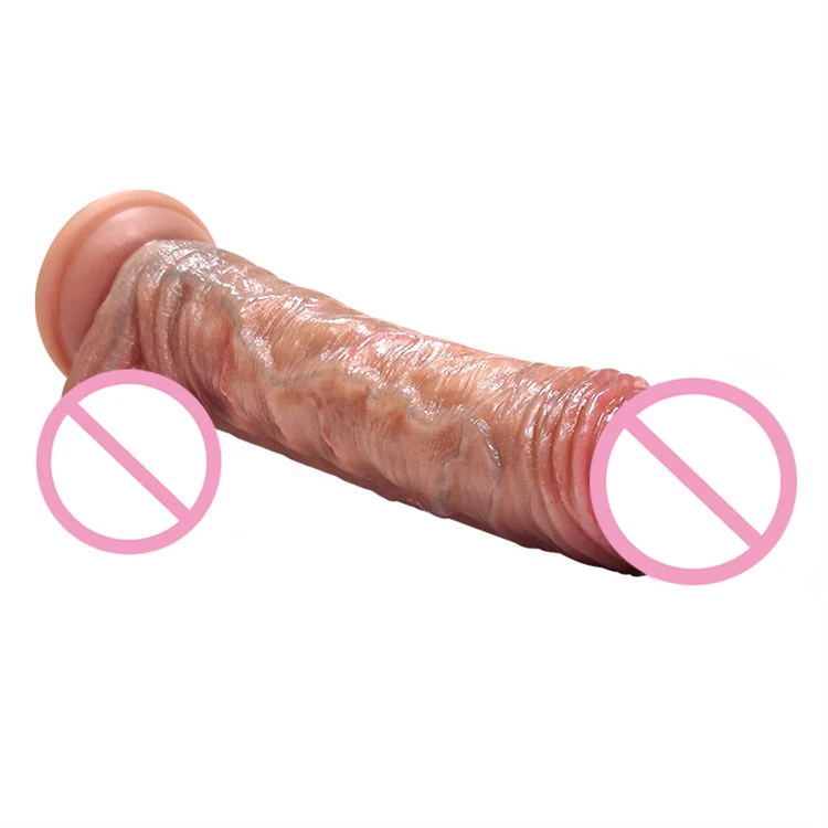 Silicone Suction Realistic Penis Soft Sexy Huge Dildo Skin Feeling Female Masturbator Double-layer Cup Big Dick Dildos for Women