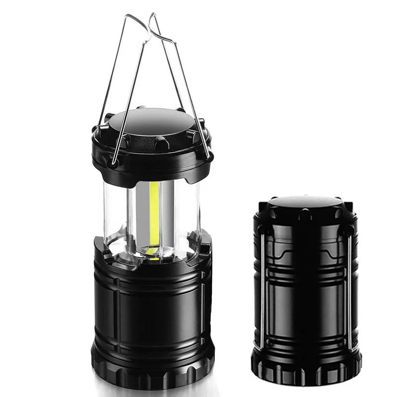 Мини 3 * COB Палатка лампа портативный светодиодный кемпинговый фонарь telescopictorch для кэмпинга водонепроницаемый аварийное питание рабочее освещение