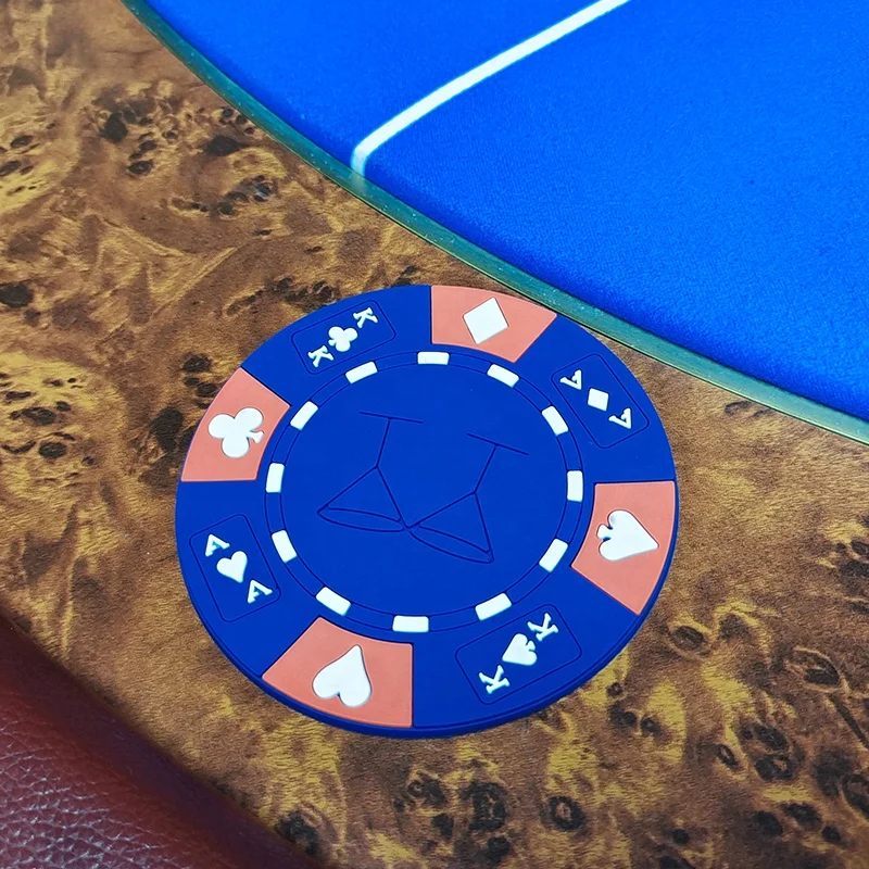Texas poker table Baccarat Silicone coaster On the table parts for casino silica gel