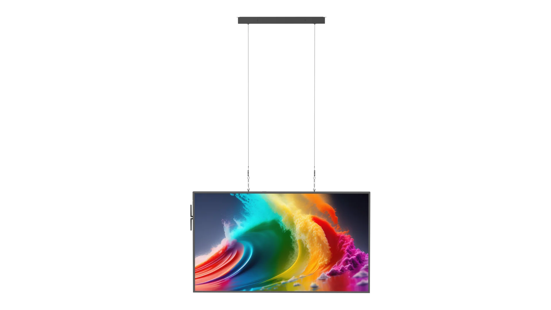 High Brightness Ultra Narrow Bezel Ceiling Hang Commercial Display Window Advertising Machine For Shopping Mall Retail Store