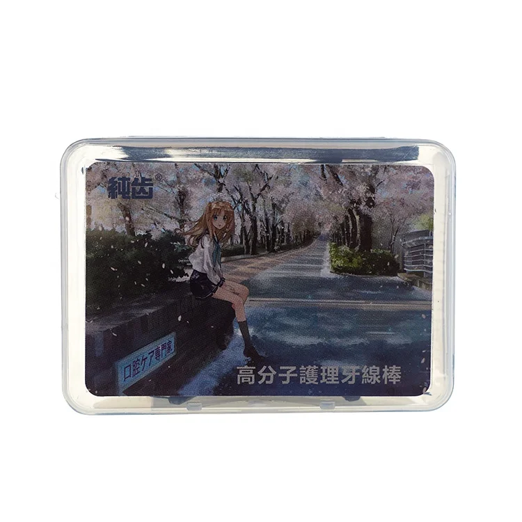 CoralClean Home use plastic toothpick disposable dental floss with shrink wrap packaging