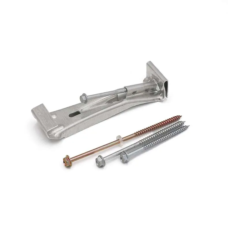 5' Aluminum K-Style Rain Hidden  Gutter Hanger Bracket For Rain Drainage System