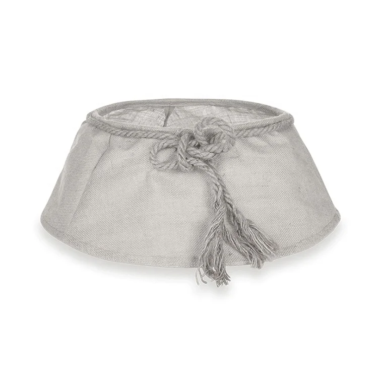 Customized pattern classic snowflake reindeer floral knit Christmas tree skirt