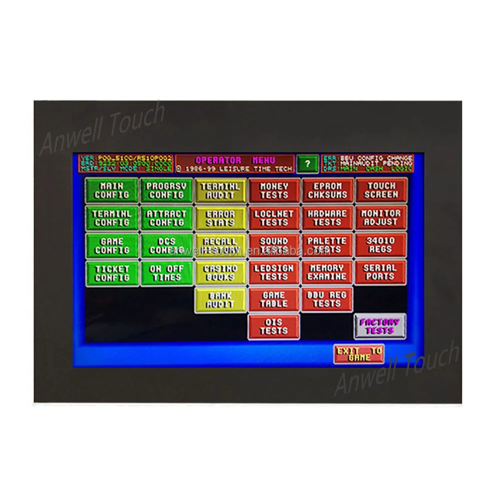 19 inch 3M controller screen open frame POG WMS touch monitor