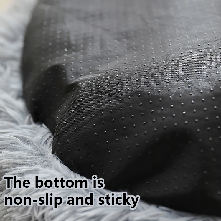 Faux Fur Pillow Pet Donut Cuddler Round Plush Bed for Large Medium Small Dogs and Cats Dog Bed Cat Calming Bed