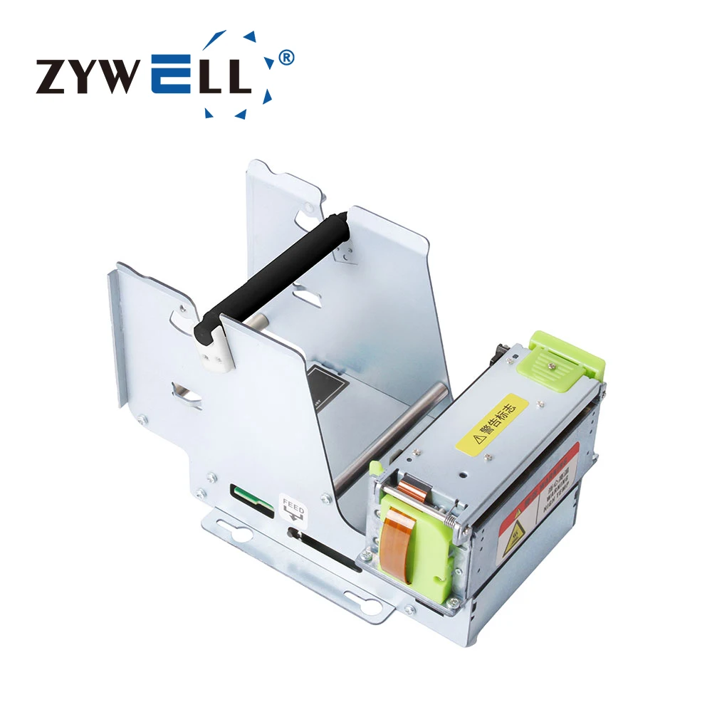 ZYWELL ATM internal ticket thermal printer 80mm thermal ticket printer kiosk embedded printer