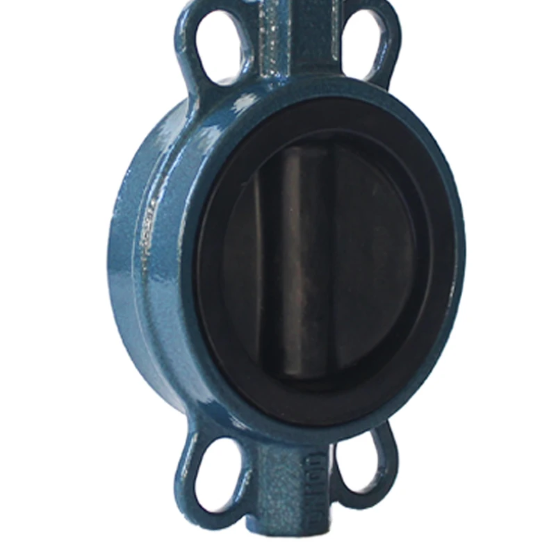 Manual Valves Ductile Iron Soft Seal Gear Worm  Wafer Type Butterfly Valve