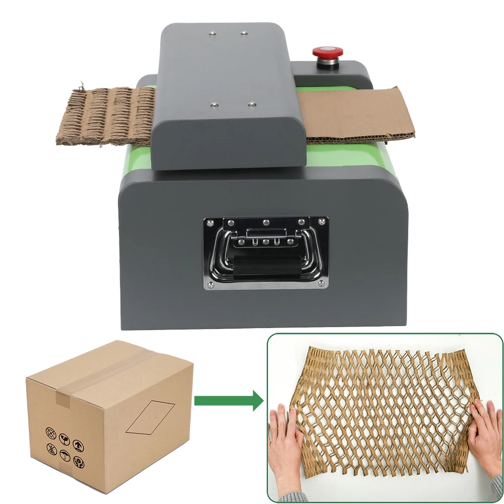 Small Industrial Cardboard Strip Paper Box Packaging Crinkle Cut Shred Carton Shredder For Packaging Materials