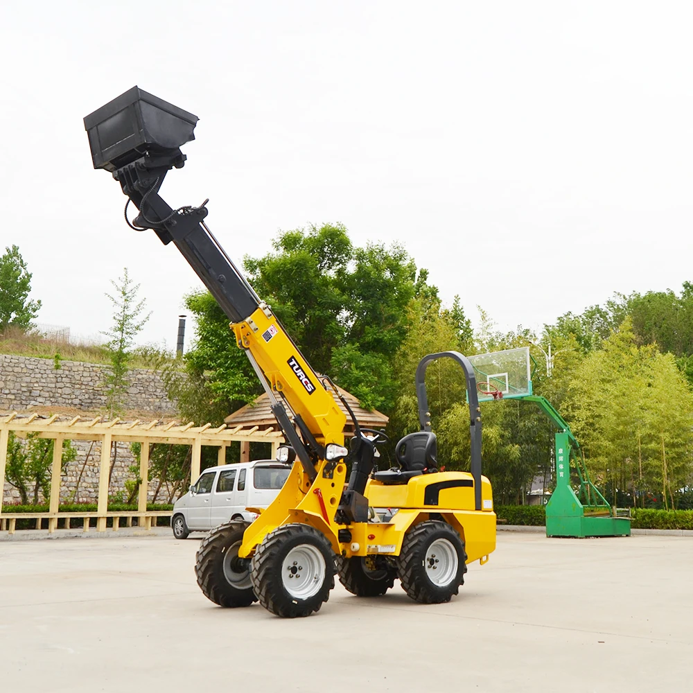Shandong HERACLES New Style mini loader Hydrostatic system control Agricultural loader Garden Telescopic Wheel Loader