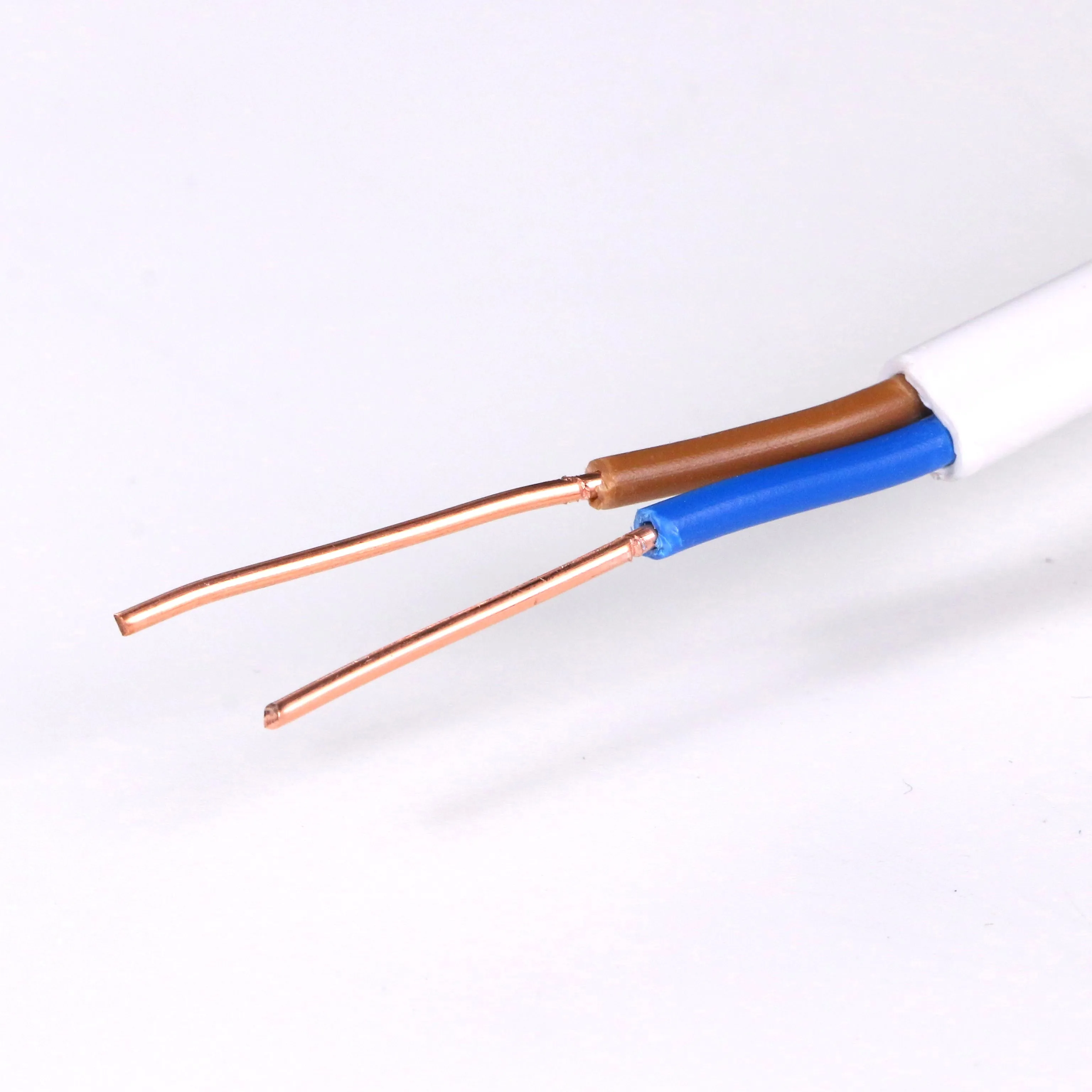 High Quality Bvvb 2core+e Flat Twin Sheath Solid Copper Conductor With Earth  wire cable electric cable 4mm