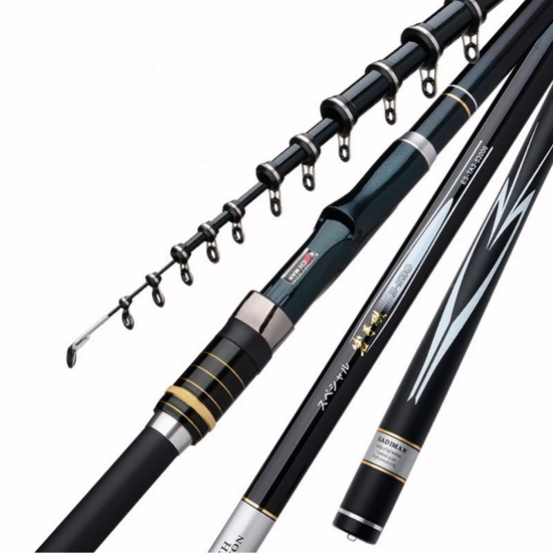 LETOYO 3.6m 4.5m 5.4m 6.3m H Action Carbon Fiber Sea Water Freshwater Surf Telescopic Fishing Rod