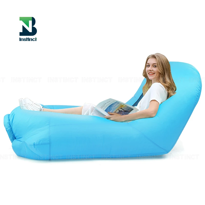 INSTINCT Wholesale 190T/210T Outdoor Sun Couch, Inflatable Sofa Lounger Camping Lazy Bag For Beach Sleeping Bag