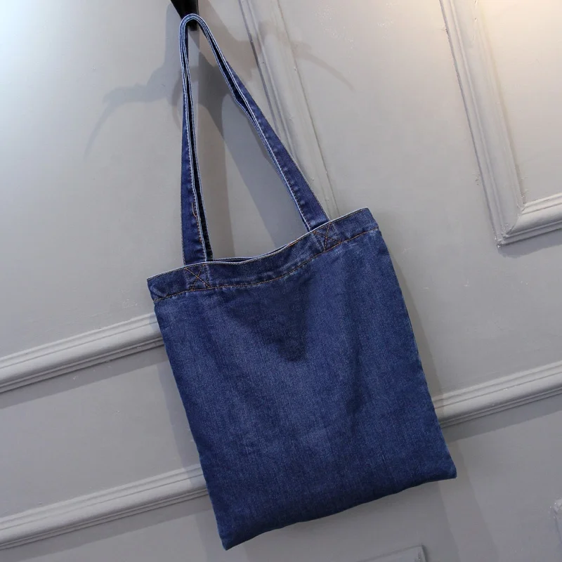Hot Selling denim bag light weight soft denim tote  Bags