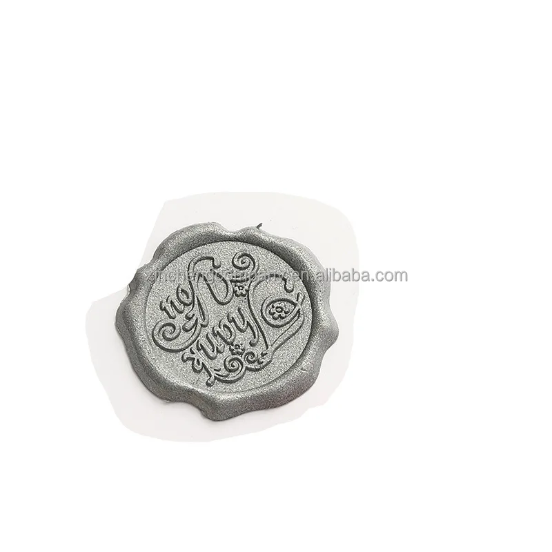 Custom logo decoration used self adhesive wax seal sticker