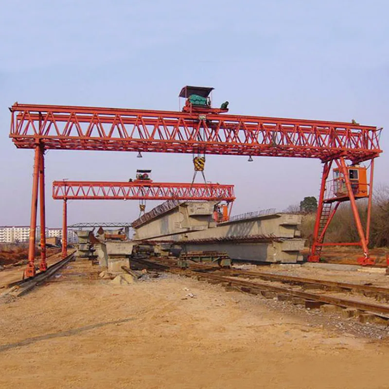China truss type double girder floor gantry crane 30 ton 40 ton 45 ton with hook