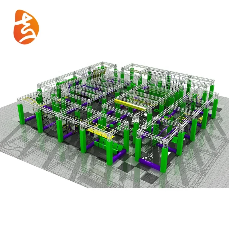 New design American kids ninja course equipment, kids indoor ninja warrior obstacles for sales